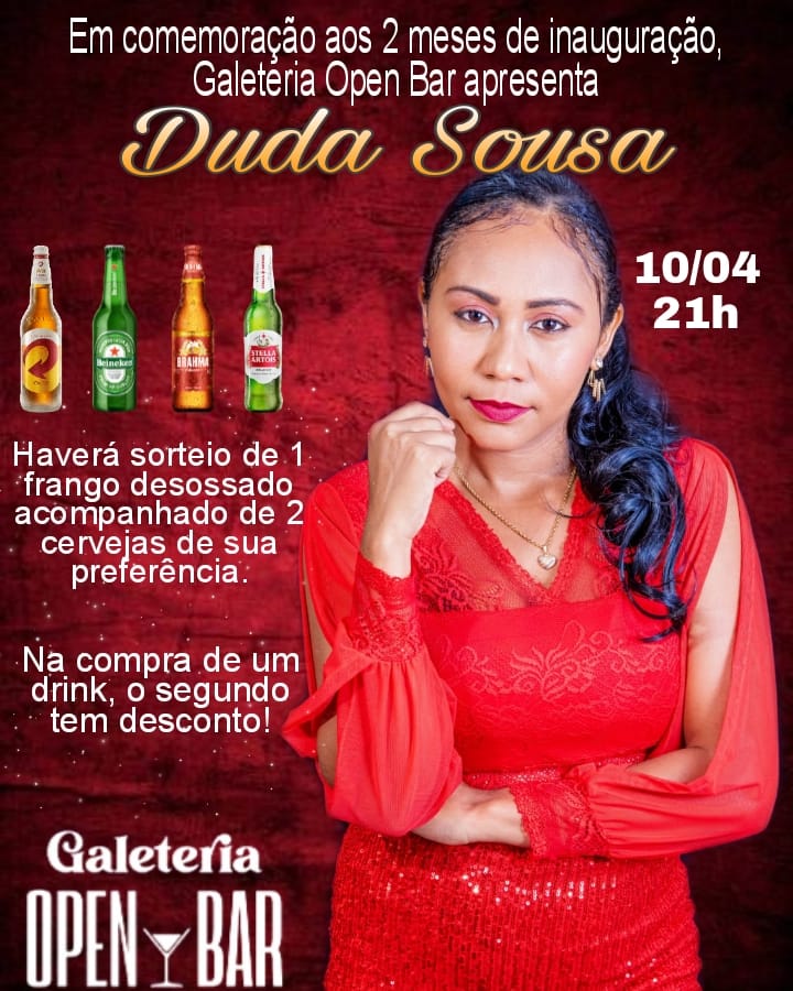 Venha comemorar os dois meses da Galeteria Open Bar em Codó. Haverá sorteio.