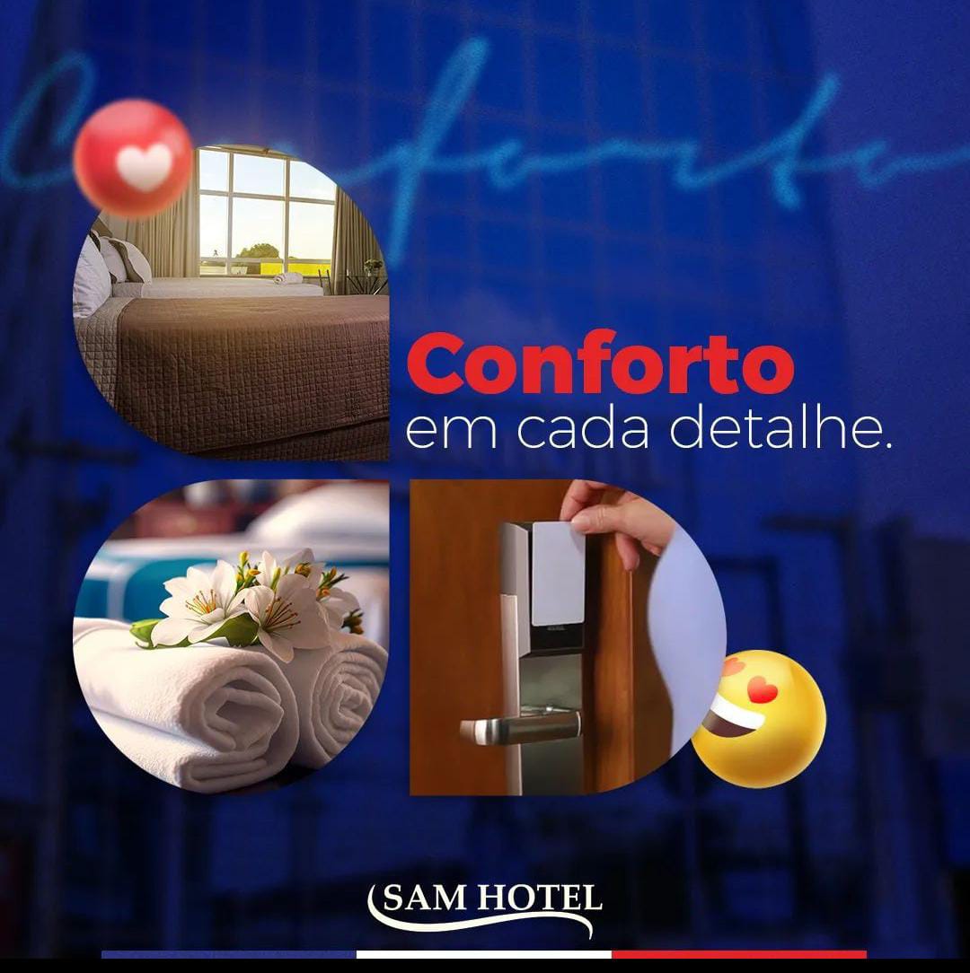 No Sam Hotel você encontra conforto e qualidade em cada detalhe