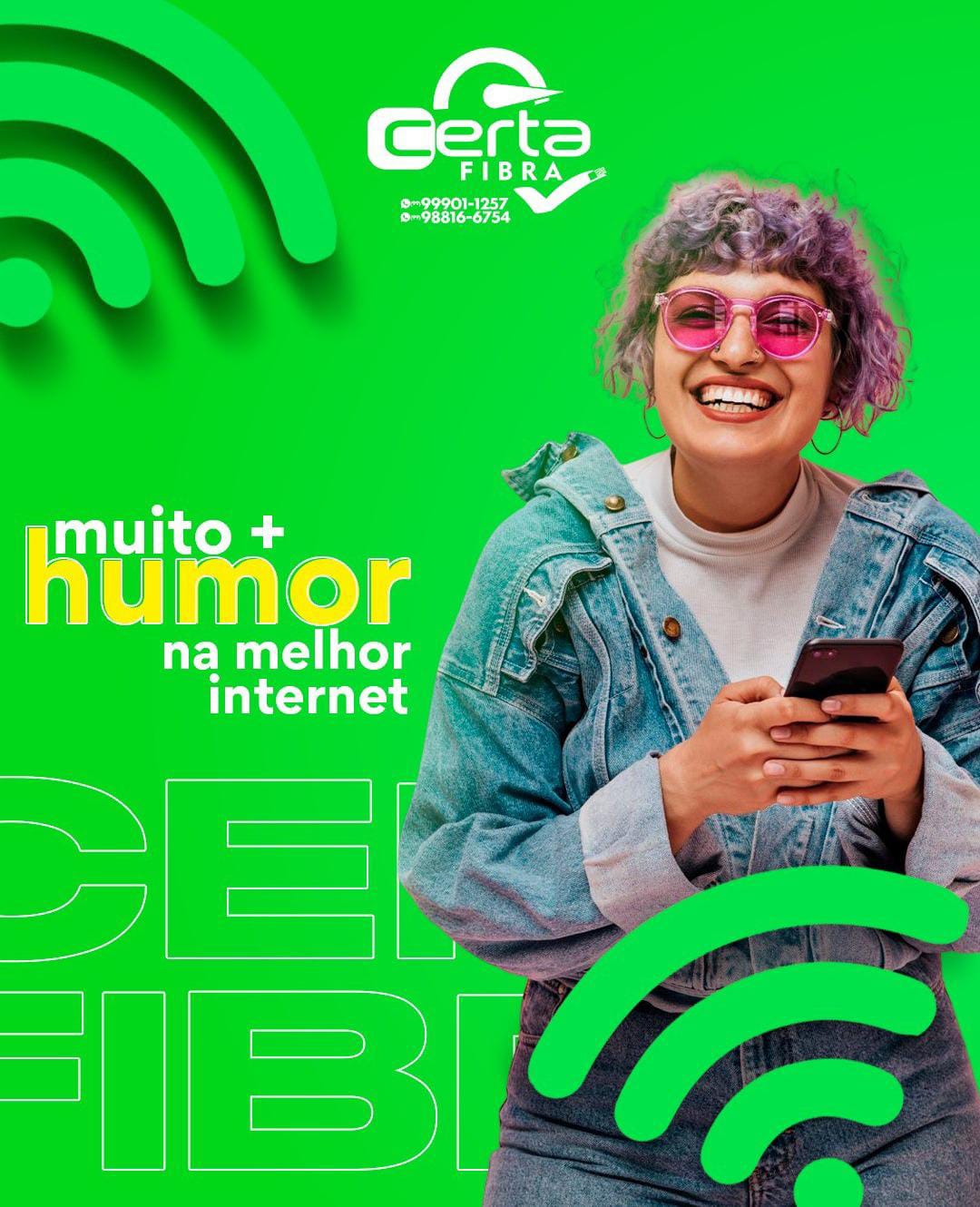 Acesse os seus conteúdos prediletos e muito mais com a conexão de internet da Certa Fibra