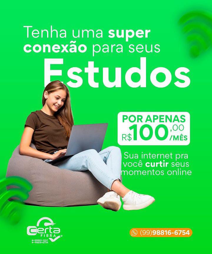 Com conexão da Certa Fibra você garante qualidade nos seus estudos