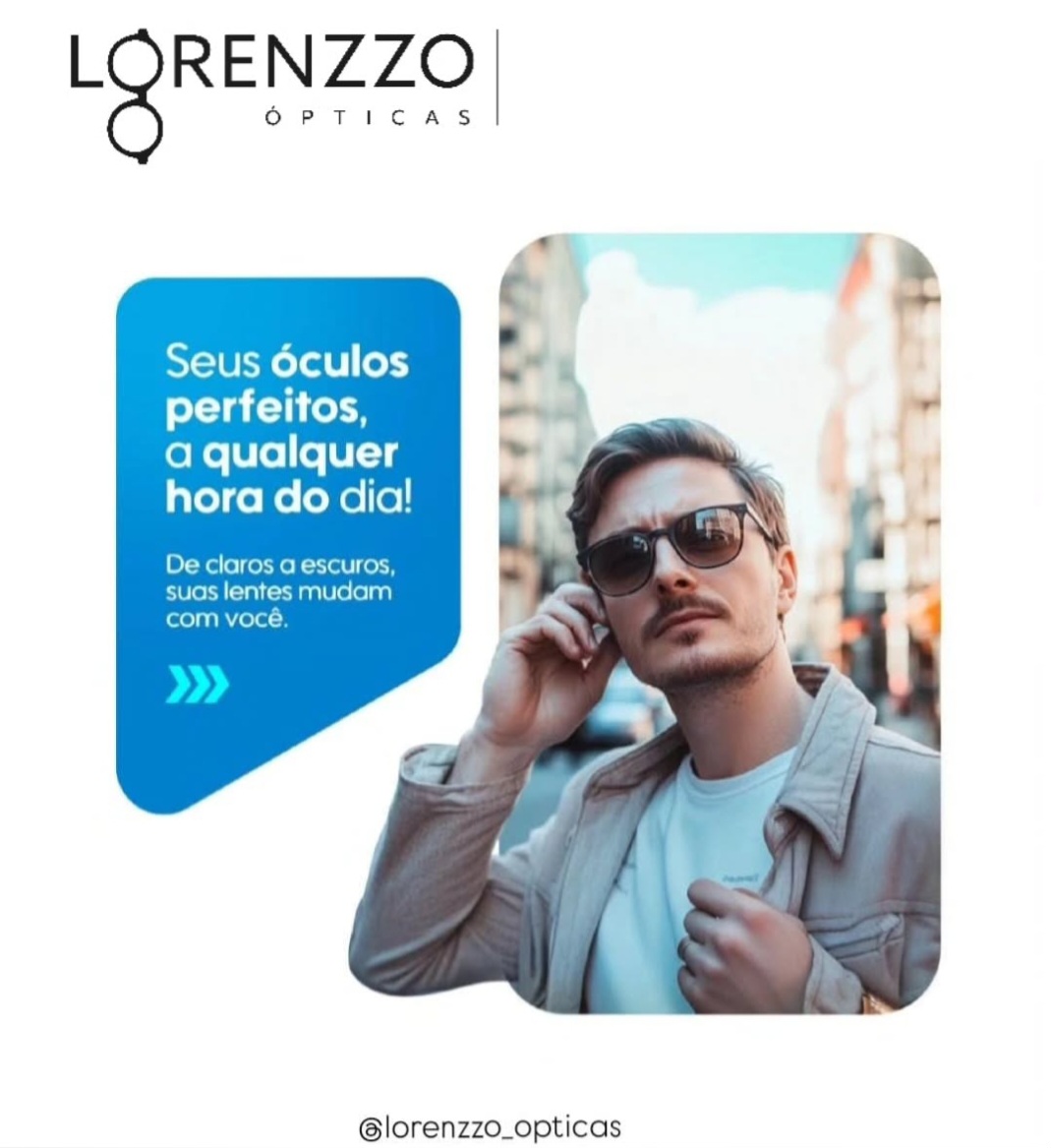 Óculos e lentes com bom gosto qualidade você só encontra na Lorenzzo Ópticas