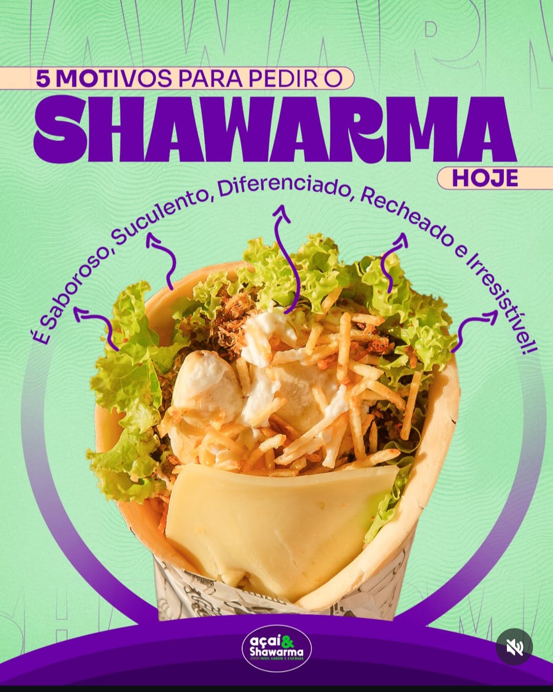 O Açaí e Shawarma possui os melhores lanches com ingredientes frescos e deliciosos