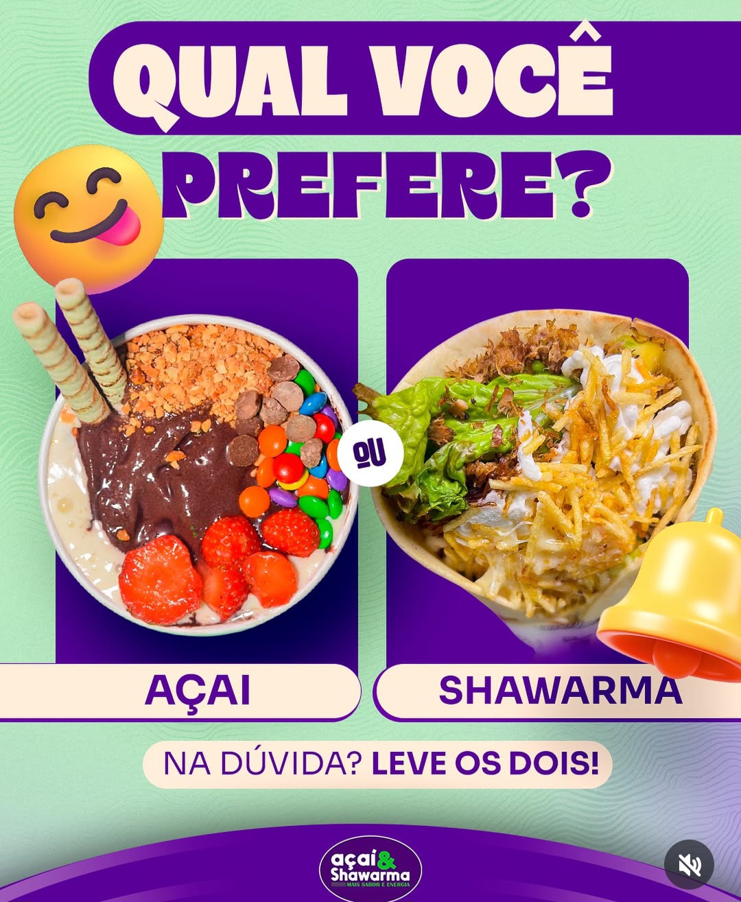 Venha saborear o que há de mais delicioso em lanches com o Açaí e Shawarma