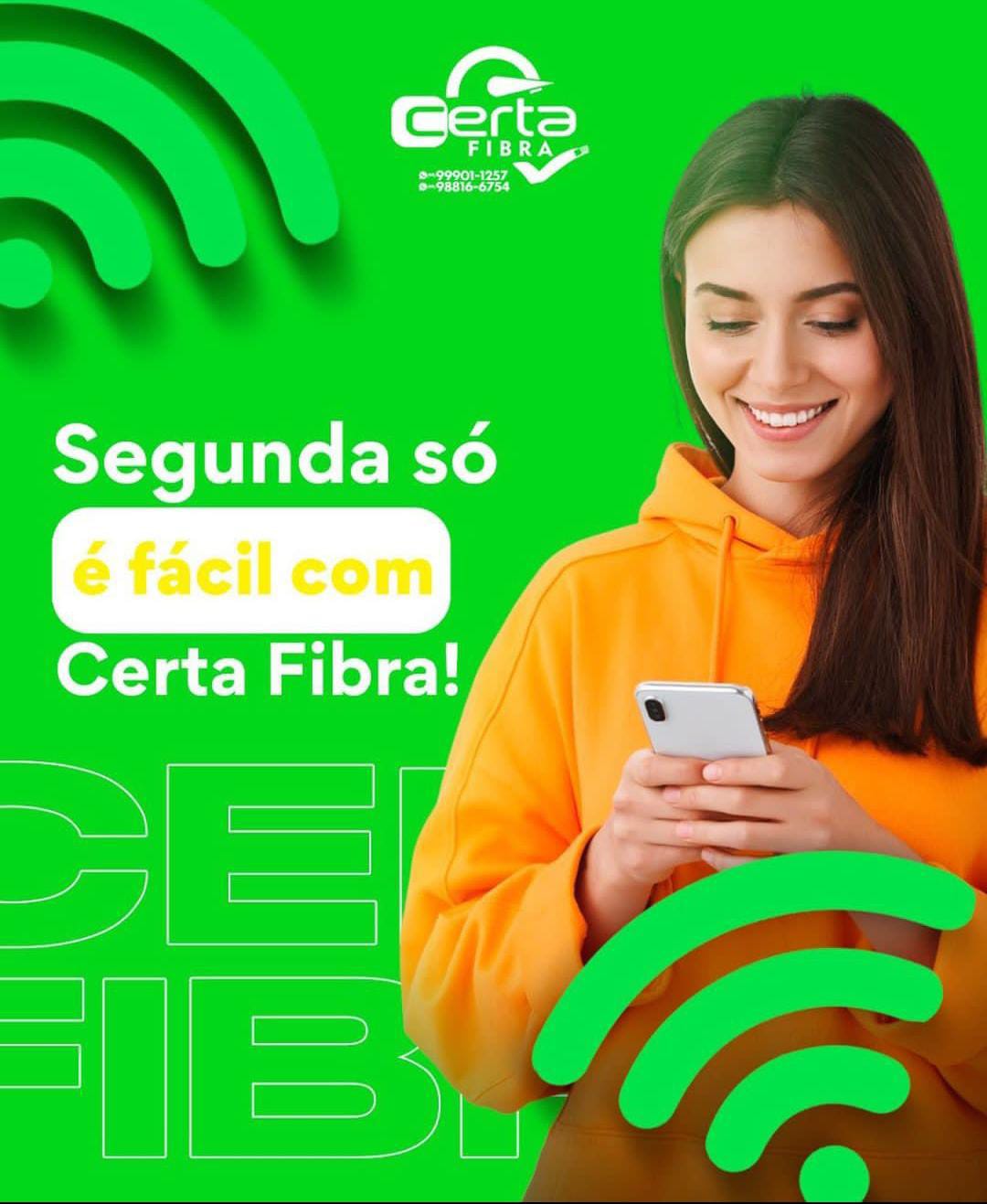 Comece a sua semana da melhor forma possível com a internet de alta qualidade da Certa Fibra