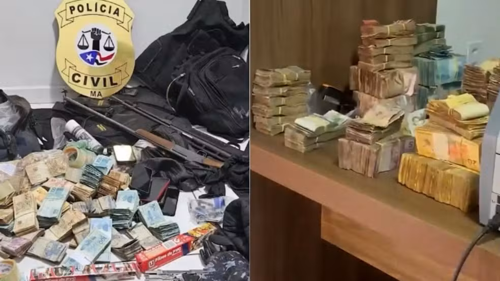 Três suspeitos de ataque a carro-forte morrem em confronto com a polícia no Maranhão; R$ 700 mil foram recuperados