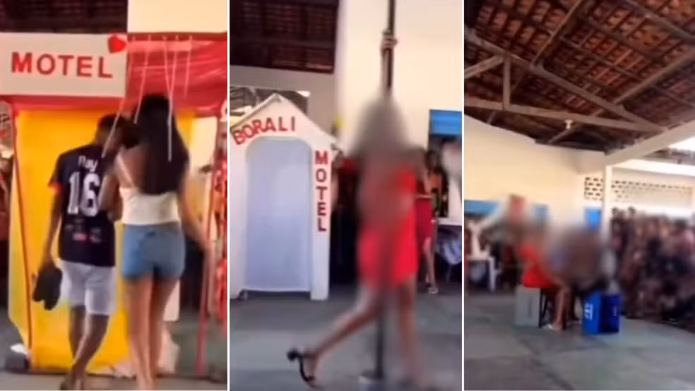 Alunos montam ‘motel’ e simulam atos sexuais em gincana escolar no Maranhão