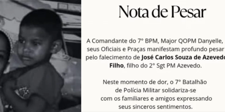 Filho de PM é morto com tiro enquanto pai limpava arma em casa, em Santa Inês