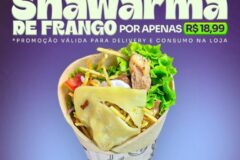 Venha aproveitar a super promoção desta quarta-feira (29) no Açaí e Shawarma