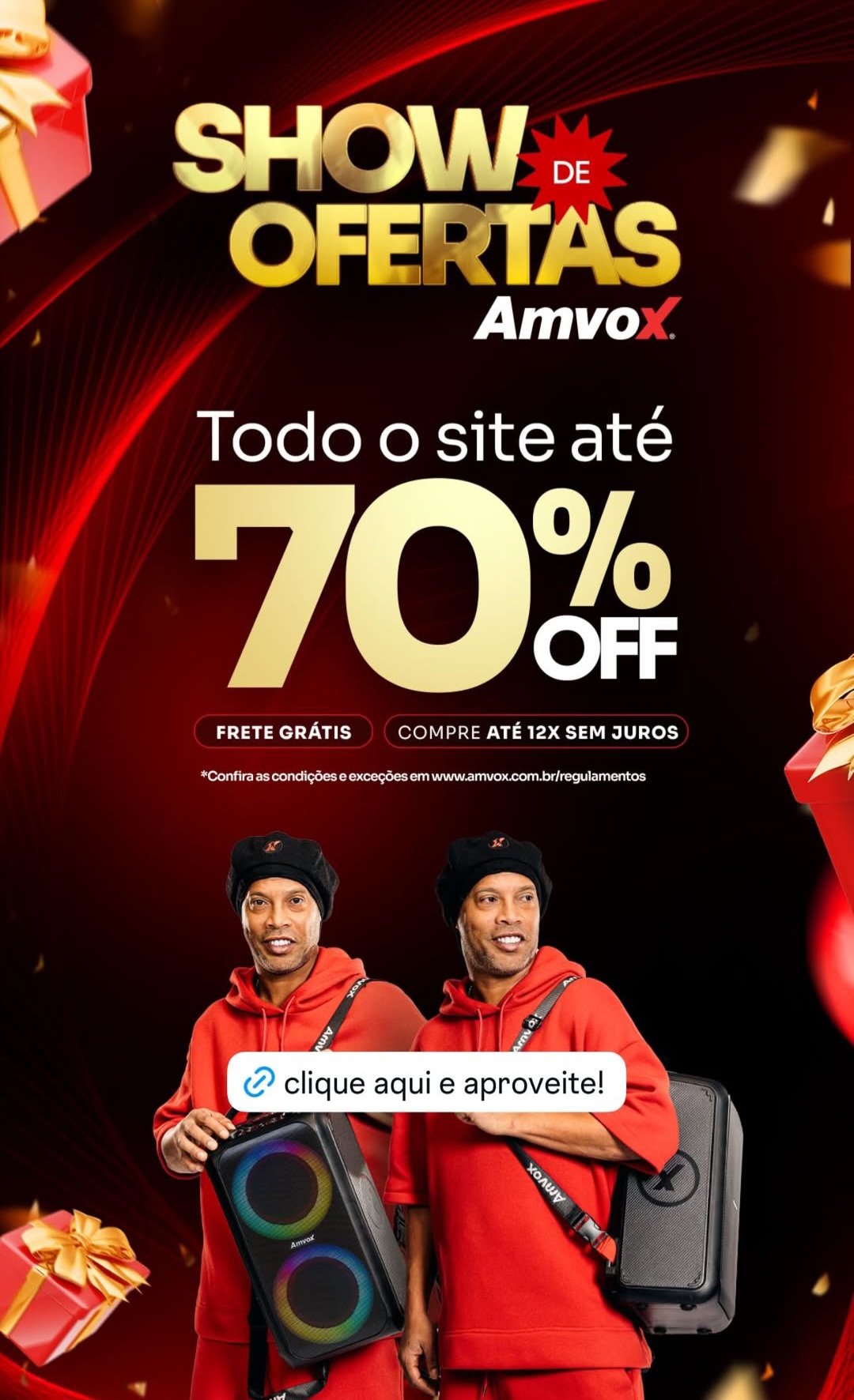 Continuam as ofertas imperdíveis no site da Amvox para você aproveitar