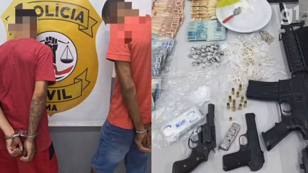 Dois homens são presos por tráfico de drogas durante operação em Timon