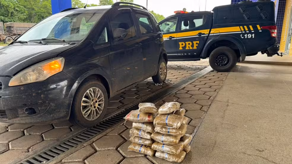 Motorista é preso após PRF encontrar 23,4 kg de skunk em carro na BR-226, no Maranhão