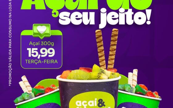 O Açaí e Shawarma está com uma promoção imperdível nesta terça-feira (01)