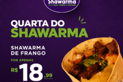 Aproveite a promoção desta quarta-feira (30) no Açaí e Shawarma