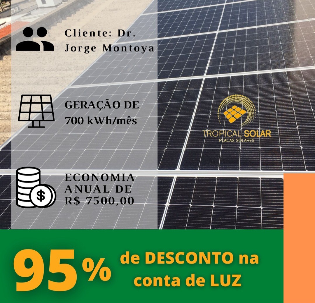 Pague menos na conta de luz com a qualidade da Tropical Solar