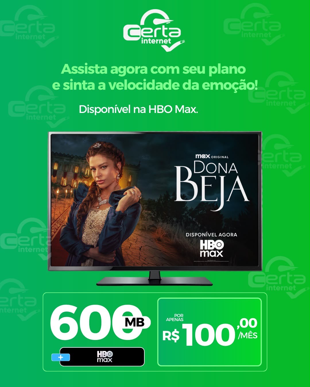 Conexão que acompanha o seu ritmo você tem com a Certa Internet