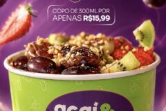 Aproveite a promoção desta terça-feira (22) do Açaí e Shawarma