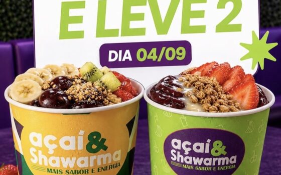 Nesta sexta-feira (4) promoção imperdível no Açaí e Shawarma