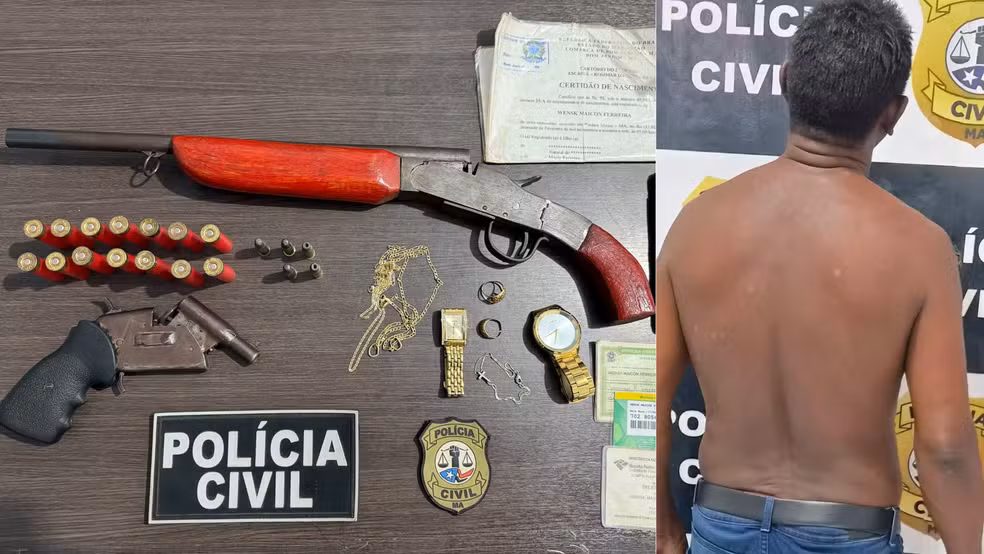Operação prende duas pessoas e apreende armas e munições no Vale do Pindaré